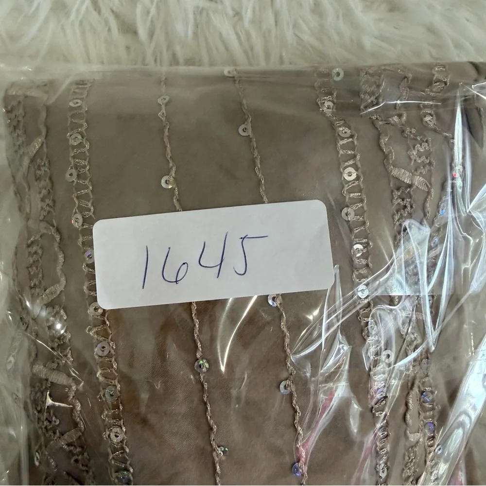 Cocomo Womens Tan Brown Rhinestone Marbled Top Size XL V Neck Pullover Office - Picture 7 of 7